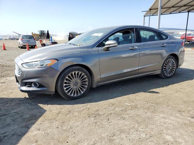 3FA6P0D90DR370164 - 2013 FORD FUSION TITANIUM GRAY photo 1