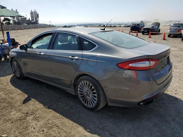 3FA6P0D90DR370164 - 2013 FORD FUSION TITANIUM GRAY photo 2