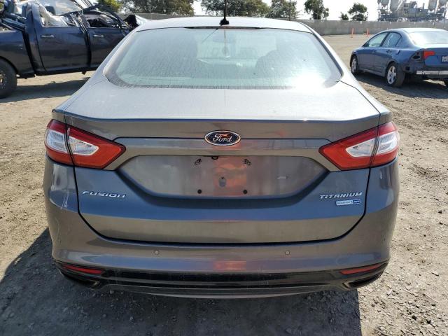 3FA6P0D90DR370164 - 2013 FORD FUSION TITANIUM GRAY photo 6