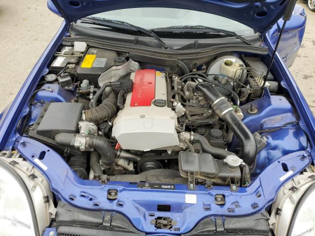 WDBKK47F2WF079616 - 1998 MERCEDES-BENZ SLK 230 KOMPRESSOR BLUE photo 11