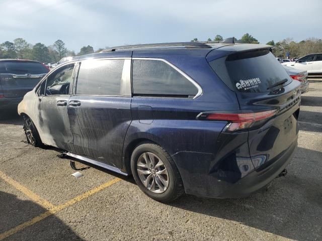 5TDKRKEC7MS016311 - 2021 TOYOTA SIENNA LE BLUE photo 2