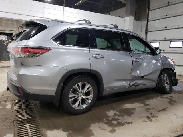 5TDJKRFH7FS220483 - 2015 TOYOTA HIGHLANDER XLE SILVER photo 3