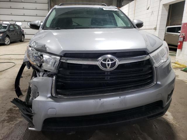 5TDJKRFH7FS220483 - 2015 TOYOTA HIGHLANDER XLE SILVER photo 5