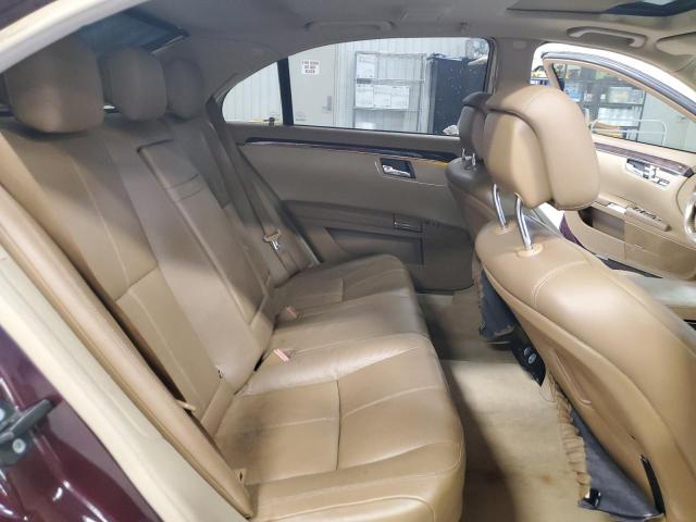 WDDNG71X37A136008 - 2007 MERCEDES-BENZ S 550 MAROON photo 10