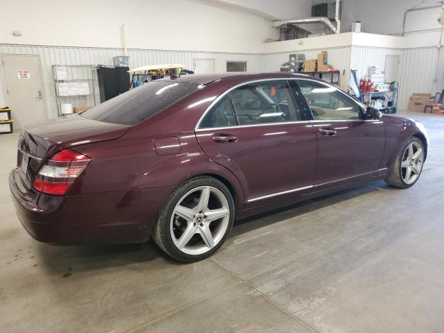 WDDNG71X37A136008 - 2007 MERCEDES-BENZ S 550 MAROON photo 3