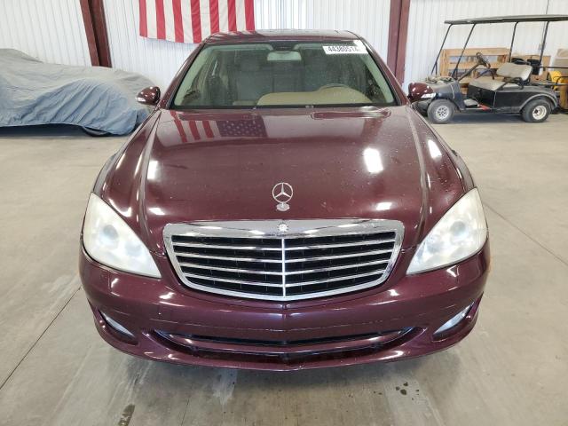 WDDNG71X37A136008 - 2007 MERCEDES-BENZ S 550 MAROON photo 5