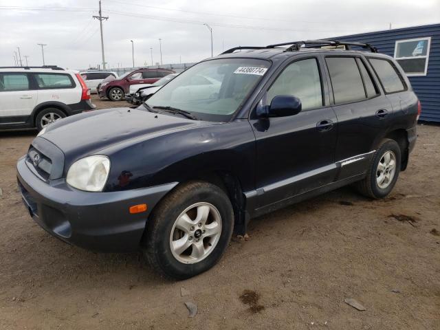 KM8SC13E25U996796 - 2005 HYUNDAI SANTA FE GLS BLUE photo 1