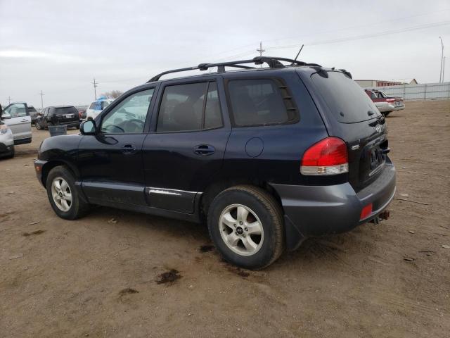 KM8SC13E25U996796 - 2005 HYUNDAI SANTA FE GLS BLUE photo 2