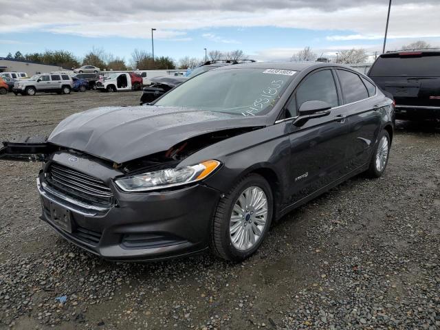 3FA6P0LU7GR386162 - 2016 FORD FUSION SE HYBRID GRAY photo 1