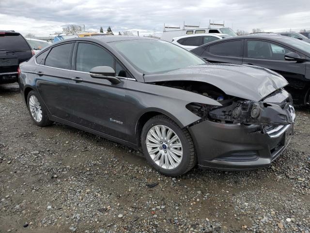 3FA6P0LU7GR386162 - 2016 FORD FUSION SE HYBRID GRAY photo 4