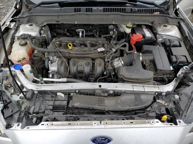 3FA6P0H73HR276973 - 2017 FORD FUSION SE SILVER photo 11