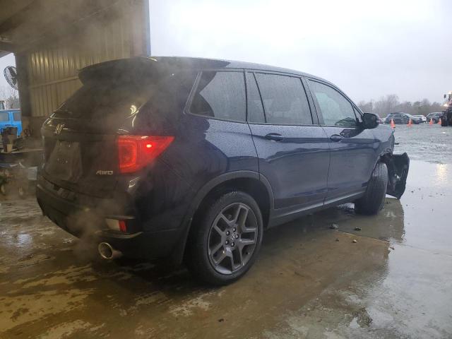 5FNYF8H52PB017894 - 2023 HONDA PASSPORT EXL BLUE photo 3