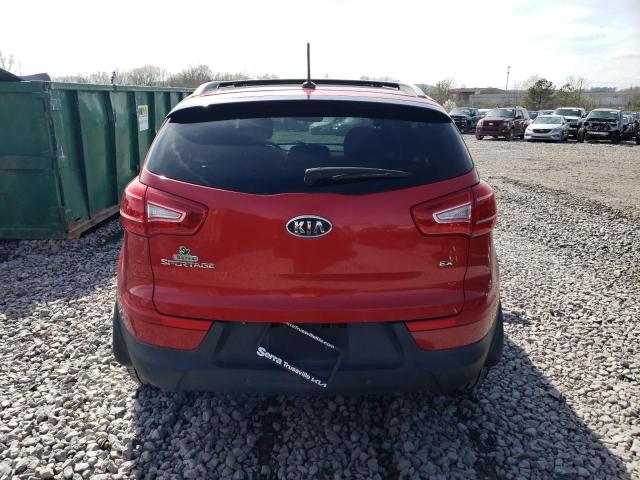 KNDPC3A21C7220363 - 2012 KIA SPORTAGE EX RED photo 6