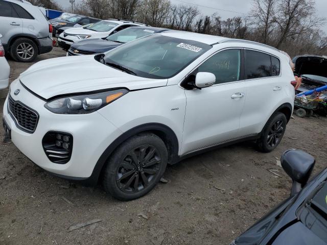 KNDPNCAC3K7533836 - 2019 KIA SPORTAGE EX WHITE photo 1