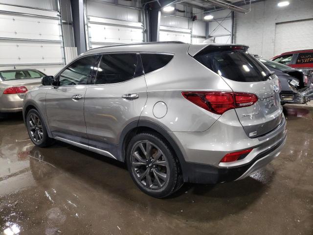 5XYZWDLA3HG498766 - 2017 HYUNDAI SANTA FE S GRAY photo 2