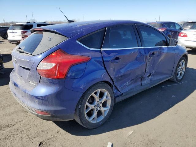 1FAHP3N27CL420972 - 2012 FORD FOCUS TITANIUM GRAY photo 3