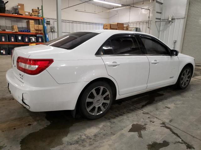 3LNHM28T47R630725 - 2007 LINCOLN MKZ WHITE photo 3