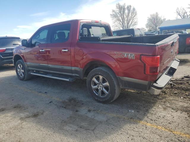 1FTEW1EP4JFB06952 - 2018 FORD F150 SUPERCREW RED photo 2