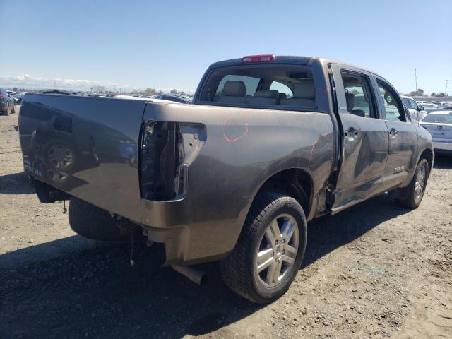 5TFEV58108X047758 - 2008 TOYOTA TUNDRA CREWMAX LIMITED BROWN photo 3