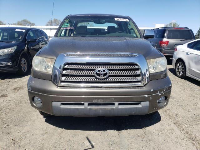 5TFEV58108X047758 - 2008 TOYOTA TUNDRA CREWMAX LIMITED BROWN photo 5