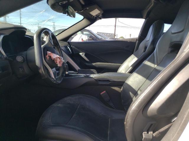 1G1YB2D71K5102194 - 2019 CHEVROLET CORVETTE STINGRAY 1LT WHITE photo 7