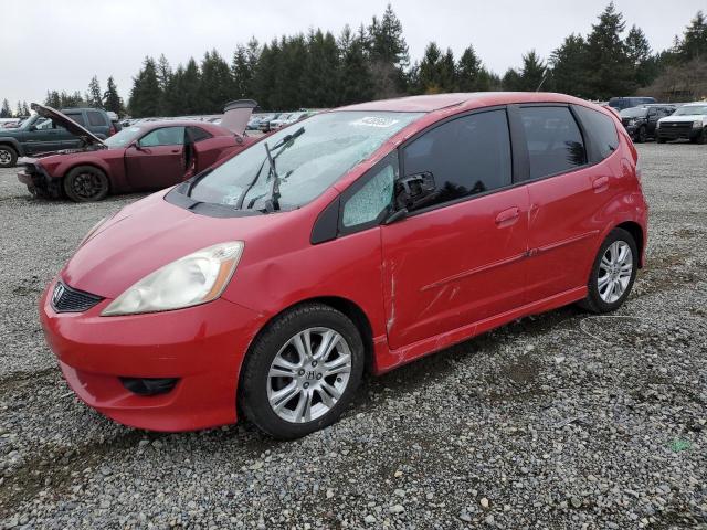 JHMGE8H49AS009614 - 2010 HONDA FIT SPORT RED photo 1