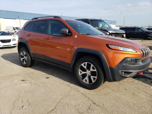 1C4PJMBS2EW267646 - 2014 JEEP CHEROKEE TRAILHAWK ORANGE photo 4