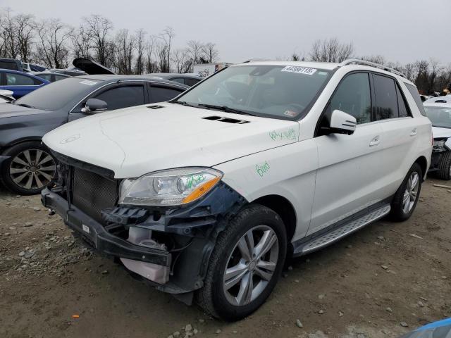 4JGDA5HB3FA442920 - 2015 MERCEDES-BENZ ML 350 4MATIC WHITE photo 1