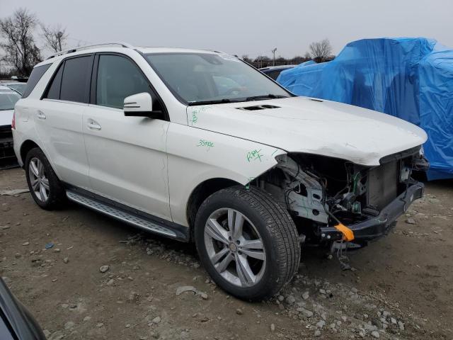 4JGDA5HB3FA442920 - 2015 MERCEDES-BENZ ML 350 4MATIC WHITE photo 4