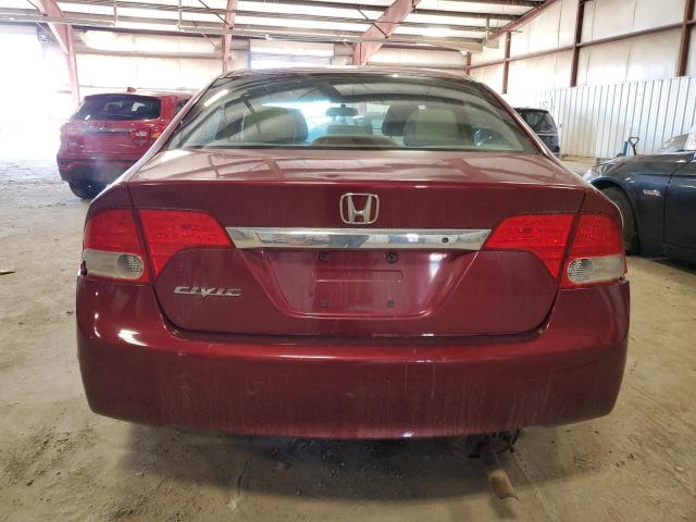 19XFA1F52BE000348 - 2011 HONDA CIVIC LX RED photo 6