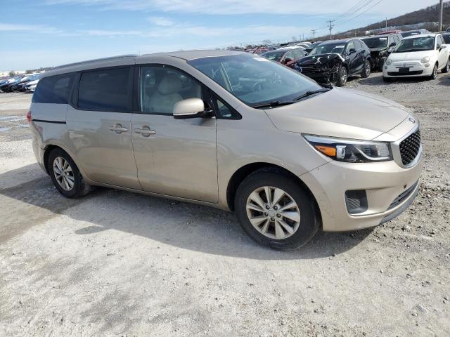 KNDMB5C16F6038707 - 2015 KIA SEDONA LX GOLD photo 4