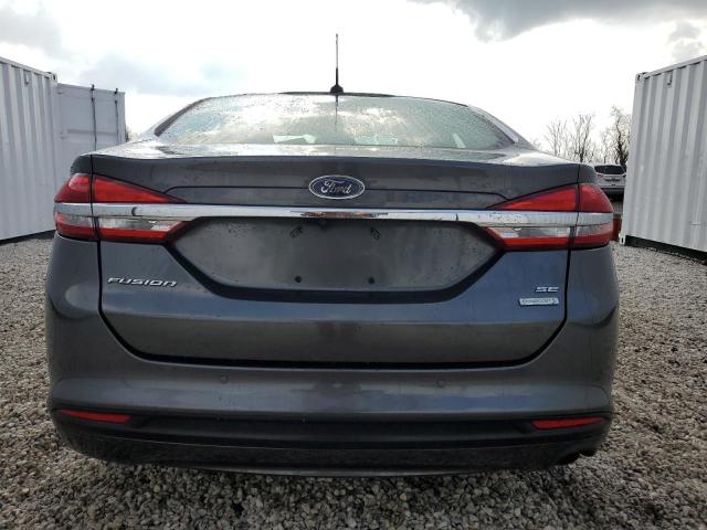 3FA6P0HD4JR228247 - 2018 FORD FUSION SE GRAY photo 6