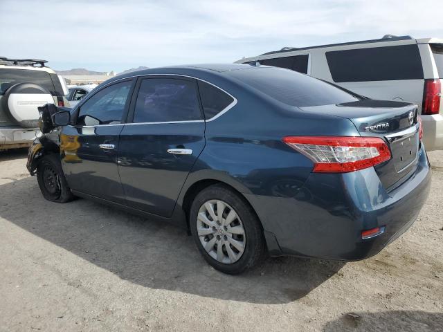 3N1AB7AP8EY276946 - 2014 NISSAN SENTRA S BLUE photo 2