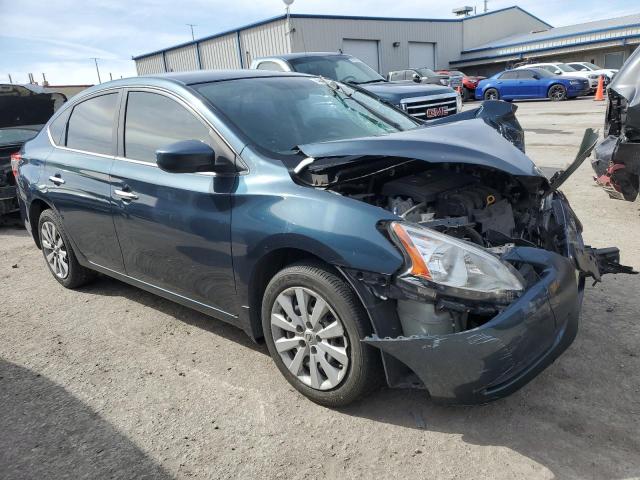 3N1AB7AP8EY276946 - 2014 NISSAN SENTRA S BLUE photo 4