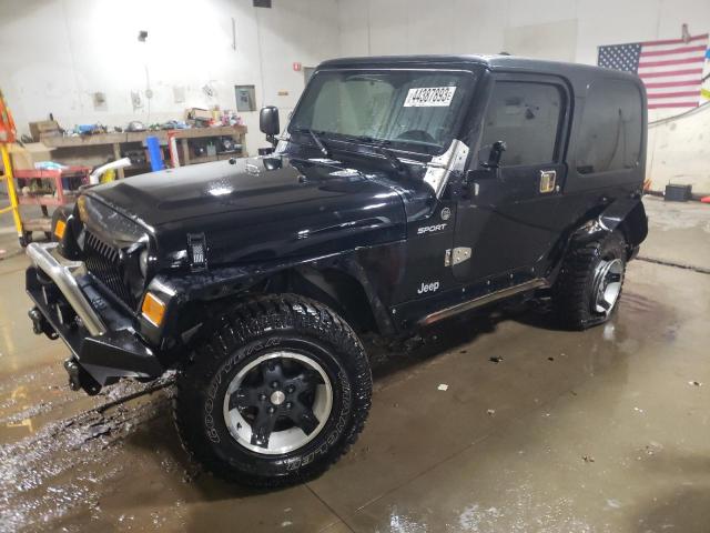 1J4FA49S65P303778 - 2005 JEEP WRANGLER / SPORT BLACK photo 1