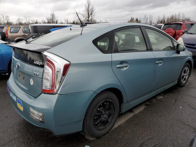 JTDKN3DU0E1822159 - 2014 TOYOTA PRIUS BLUE photo 3