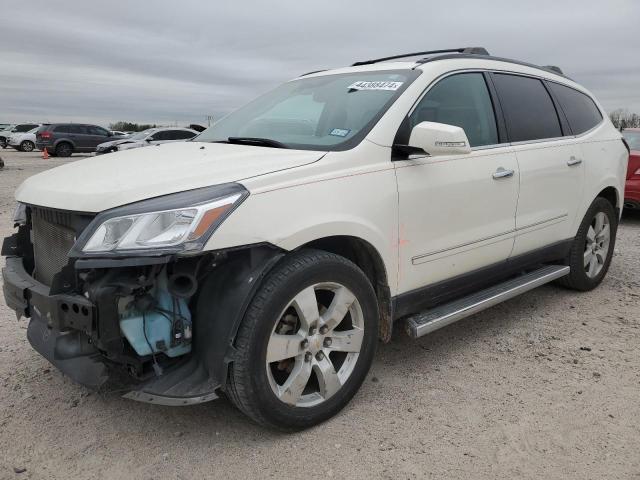 1GNKRJKD4FJ216030 - 2015 CHEVROLET TRAVERSE LTZ WHITE photo 1