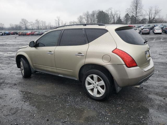 JN8AZ08W57W600396 - 2007 NISSAN MURANO SL CREAM photo 2