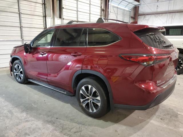 5TDGZRAH5LS511198 - 2020 TOYOTA HIGHLANDER XLE BURGUNDY photo 2