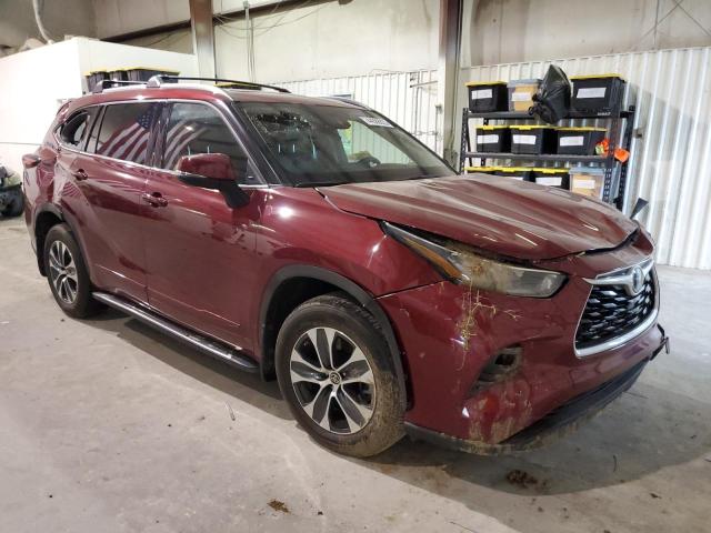 5TDGZRAH5LS511198 - 2020 TOYOTA HIGHLANDER XLE BURGUNDY photo 4