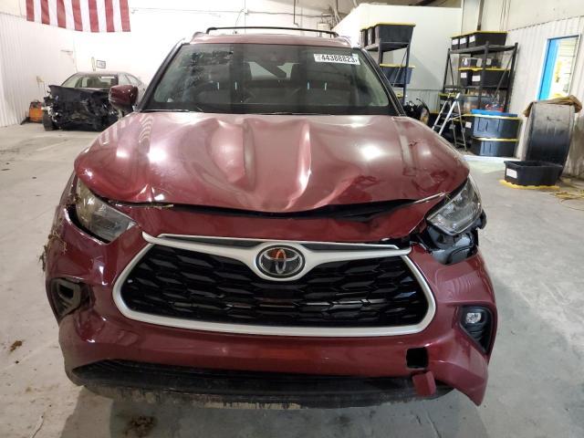 5TDGZRAH5LS511198 - 2020 TOYOTA HIGHLANDER XLE BURGUNDY photo 5
