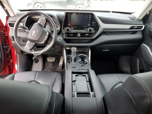 5TDGZRAH5LS511198 - 2020 TOYOTA HIGHLANDER XLE BURGUNDY photo 8