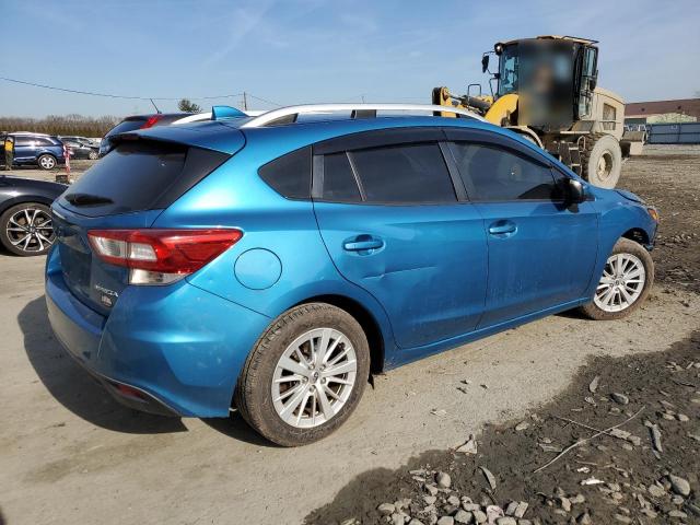 4S3GTAB64J3708846 - 2018 SUBARU IMPREZA PREMIUM BLUE photo 3