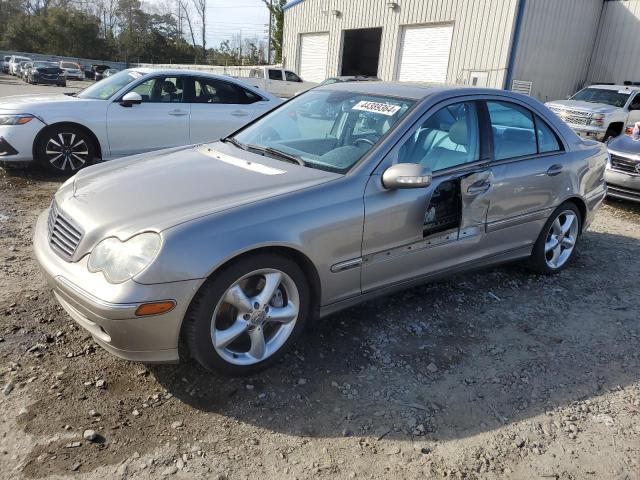 WDBRF40J54A609590 - 2004 MERCEDES-BENZ C 230K SPORT SEDAN SILVER photo 1