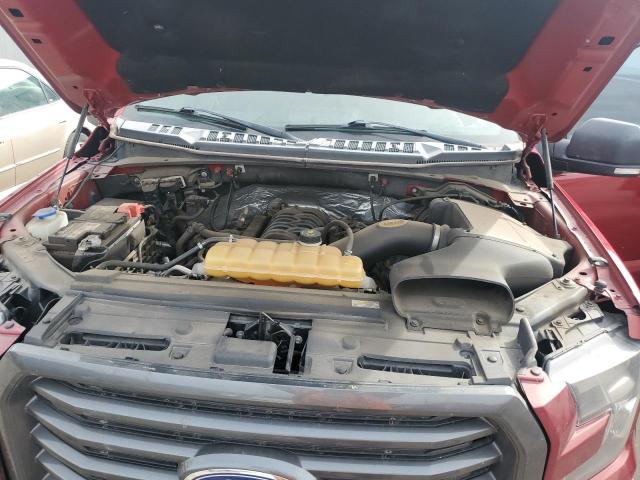1FTEW1EF0HFC03180 - 2017 FORD F150 SUPERCREW RED photo 11