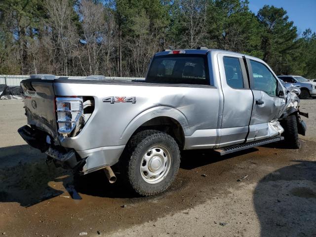 1FTFX1E55MKD41954 - 2021 FORD F150 SUPER CAB SILVER photo 3