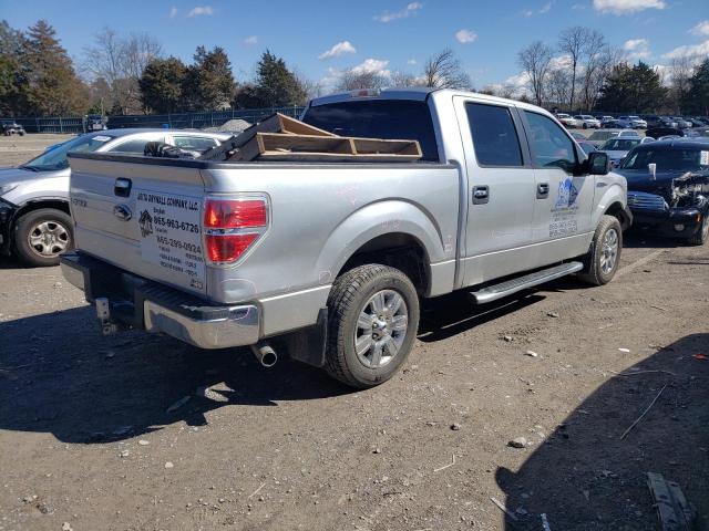1FTFW1EV7AFD16576 - 2010 FORD F150 SUPERCREW SILVER photo 3