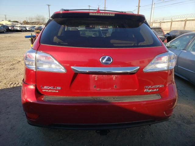 JTJBC1BA0A2013037 - 2010 LEXUS RX 450 RED photo 6