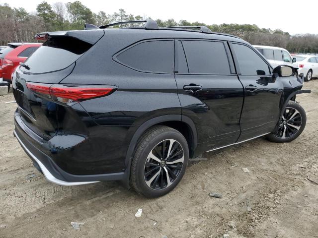 5TDLZRBH3NS194800 - 2022 TOYOTA HIGHLANDER XSE BLACK photo 3