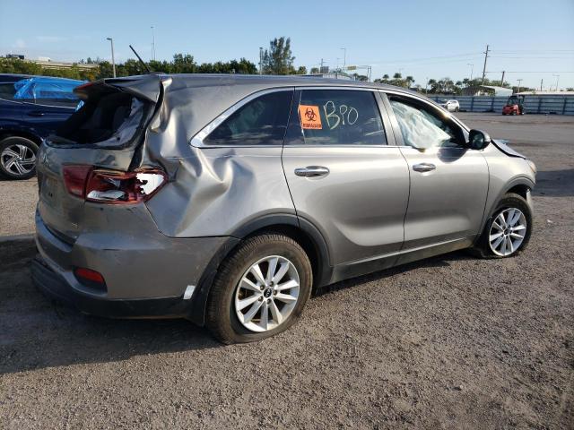 5XYPG4A36KG499975 - 2019 KIA SORENTO L GRAY photo 3